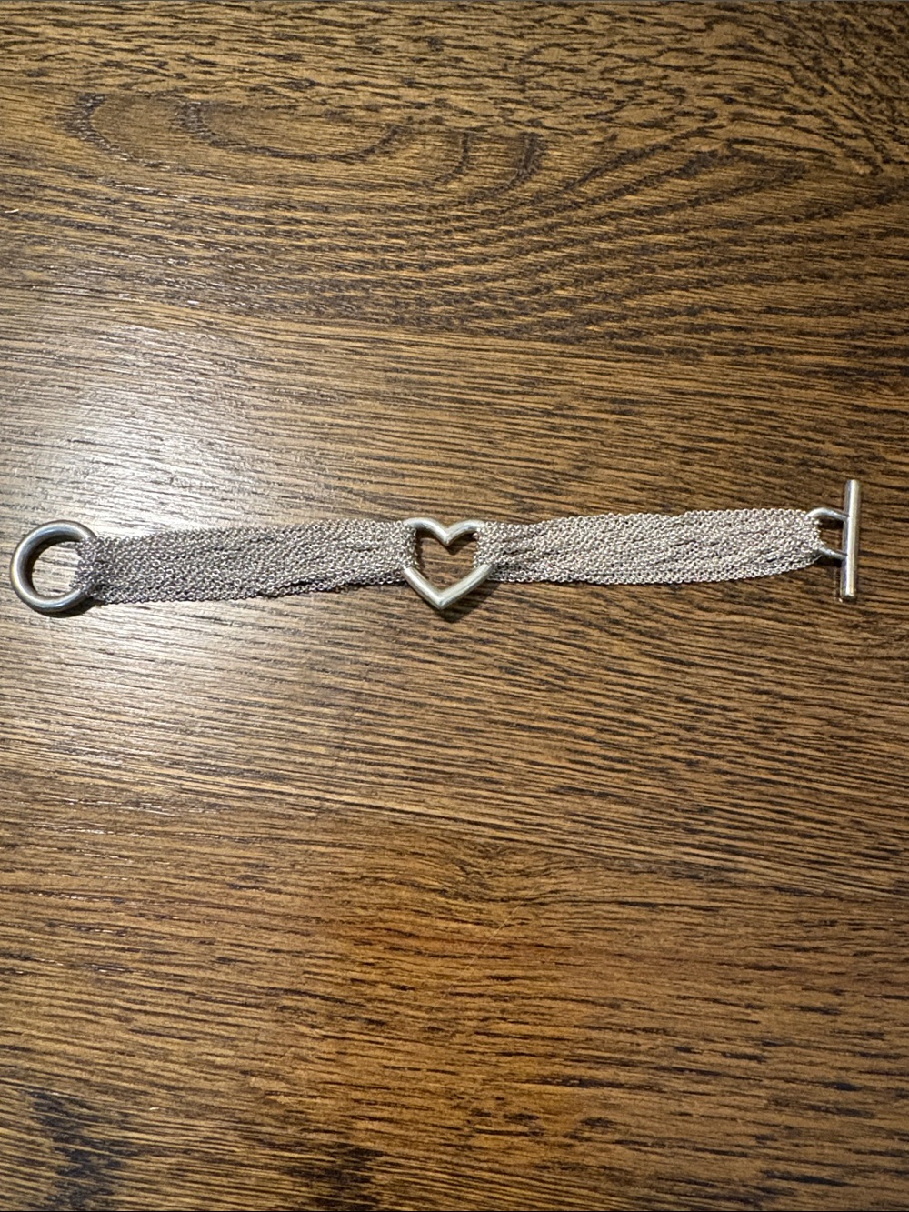 Tiffany & Co. Silver Multi-Strand Heart Bracelet